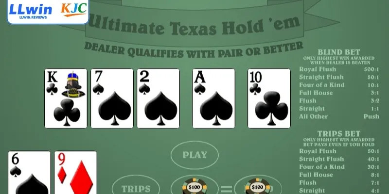 Ultimate Texas Hold’em | Luật Chơi Và Chiến Thuật Dễ Hiểu